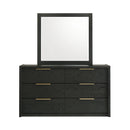 South Bend Dresser and Mirror Set in Black