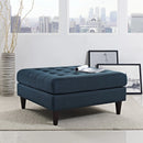 Empress Upholstered Fabric Large Ottoman