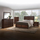Oberreit Walnut Queen Bed - Michael's Discount Furniture