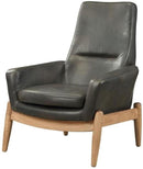 Acme Dolphin Accent Chair in Black 59533 - Michael's Discount Furniture