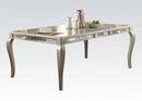 Acme Francesca Rectangular Dining Table in Champagne 62080 - Michael's Discount Furniture