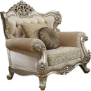 Acme Furniture Bently Chair with 2 Pillows in Champagne 50662 - Michael's Discount Furniture