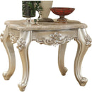 Acme Furniture Bently End Table in Marble/Champagne 81667 - Michael's Discount Furniture