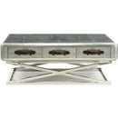 Acme Furniture Brancaster Coffee Table in Aluminum 83555 - Michael's Discount Furniture