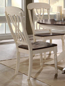 Acme Furniture Dylan Side Chair in Buttermilk and Oak (Set of 2) 70333 - Michael's Discount Furniture