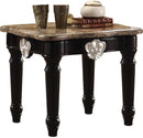 Acme Furniture Ernestine End Table in Marble/Black 82152 - Michael's Discount Furniture