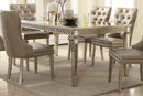 Acme Furniture Kacela Dining Table in Mirror and Champagne 72155 - Michael's Discount Furniture