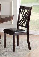 Acme Furniture Katrien Side Chair in Black and Espresso (Set of 2) 71857 - Michael's Discount Furniture