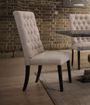 Acme Furniture Morland Upholstered Side Chair in Vintage Black/ Tan (Set of 2) 74647 - Michael's Discount Furniture