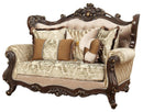 Acme Furniture Shalisa Loveseat with 5 Pillows in Walnut 51051 - Michael's Discount Furniture