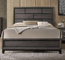 Acme Furniture Valdemar Queen Panel Bed in Weathered Gray 27050Q - Michael's Discount Furniture