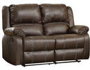 Acme Furniture Zuriel Motion Loveseat in Brown 52281 - Michael's Discount Furniture