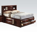 Acme Ireland King Storage Bed in Brown 21596EK - Michael's Discount Furniture