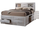 Acme Ireland King Storage Bed in White 21696EK - Michael's Discount Furniture