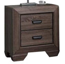 Acme Lyndon Nightstand in Weathered Gray Grain 26023 - Michael's Discount Furniture