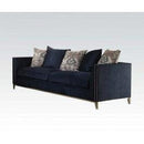 Acme Phaedra Sofa with 5 Pillows in Blue Fabric 52830 - Michael's Discount Furniture