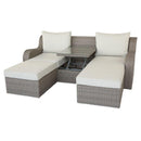 Acme Salena Sofa Bed with Coffee Table in Beige/Gray 45010 - Michael's Discount Furniture