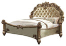 Acme Vendome Button Tufted Cal King Bed in Gold Patina 22994CK - Michael's Discount Furniture