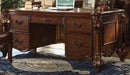 Acme Vendome Five Drawer Double Pedestal Desk in Cherry 92125 - Michael's Discount Furniture