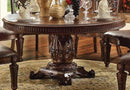 Acme Vendome Single Pedestal Round Dining Table with 60"D Table Top in Cherry 62015 - Michael's Discount Furniture