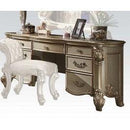 Acme Vendome Vanity Desk in Gold Patina 23007 - Michael's Discount Furniture