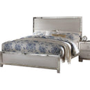 Acme Voeville King Panel Bed in Platinum 24837EK - Michael's Discount Furniture