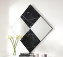 Angwin Mirrored & Faux Marble Accent Mirror (Wall) - Michael's Discount Furniture