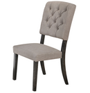 Bernard Fabric & Weathered Gray Oak Side Chair - Michael's Discount Furniture