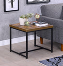 Bob Weathered Oak & Black End Table - Michael's Discount Furniture