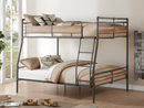 Brantley II Sandy Black & Dark Bronze Hand-Brushed Full XL/Queen Bunk Bed - Michael's Discount Furniture
