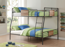 Brantley Sandy Black & Dark Bronze Hand-Brushed Full XL/Queen Bunk Bed - Michael's Discount Furniture