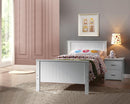 Bungalow White Twin Bed - Michael's Discount Furniture