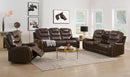 Braylon Brown PU Sofa+Loveseat (Motion) - Michael's Discount Furniture