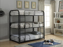 Cairo Sandy Black Bunk Bed (Triple Full) - Michael's Discount Furniture