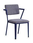 Cargo Gray Fabric & Blue Chair - Michael's Discount Furniture
