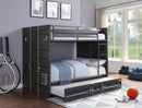 Cargo Gunmetal Bunk Bed (Full/Full) - Michael's Discount Furniture