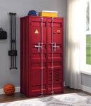 Cargo Red Wardrobe (Double Door) - Michael's Discount Furniture