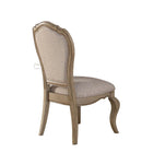 Chelmsford Beige Fabric & Antique Taupe Side Chair - Michael's Discount Furniture