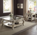 Chelmsford Antique Taupe & Clear Glass Coffee Table - Michael's Discount Furniture