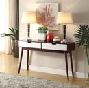 Christa Espresso & White Sofa Table - Michael's Discount Furniture