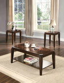 Docila Walnut Coffee/End Table Set (3Pc Pk) - Michael's Discount Furniture