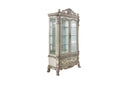 Dresden Vintage Bone White Curio Cabinet - Michael's Discount Furniture