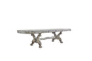 Dresden Vintage Bone White Dining Table (108"L) - Michael's Discount Furniture