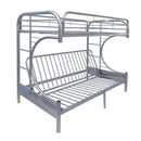 Eclipse Silver Bunk Bed (Twin/Full/Futon) - Michael's Discount Furniture