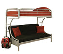 Eclipse Silver Bunk Bed (Twin XL/Queen/Futon) - Michael's Discount Furniture