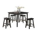 Gaucho Black Counter Height Set (5Pc Pk) - Michael's Discount Furniture