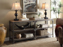 Gorden Weathered Oak & Antique Silver Console Table - Michael's Discount Furniture