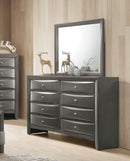Ireland Gray Oak Mirror - Michael's Discount Furniture