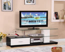 Ivana White & Black TV Stand - Michael's Discount Furniture