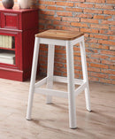 Jacotte Natural & White Bar Stool (1Pc) - Michael's Discount Furniture